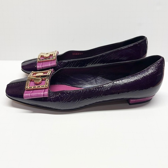 Louis Vuitton Patent Leather Flower Flats Size 37 - Picture 4 of 11